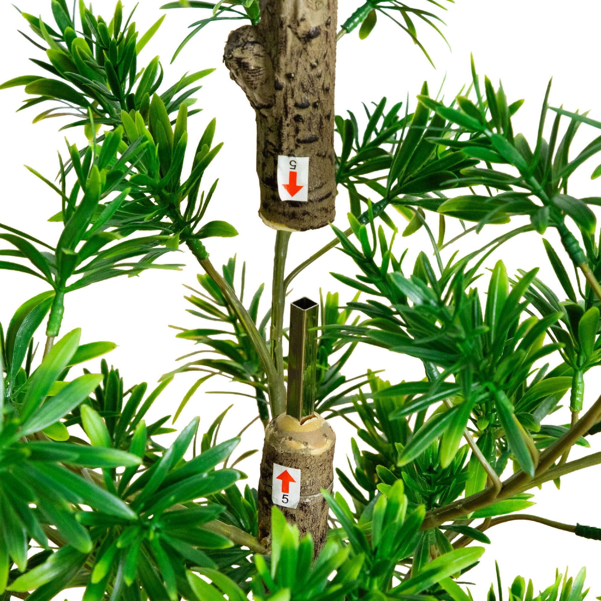 4 ft UV Podocarpus artificial tree by Nearly Natural with green foliage indoor/outdoor use on Tampa Home & Garden Store