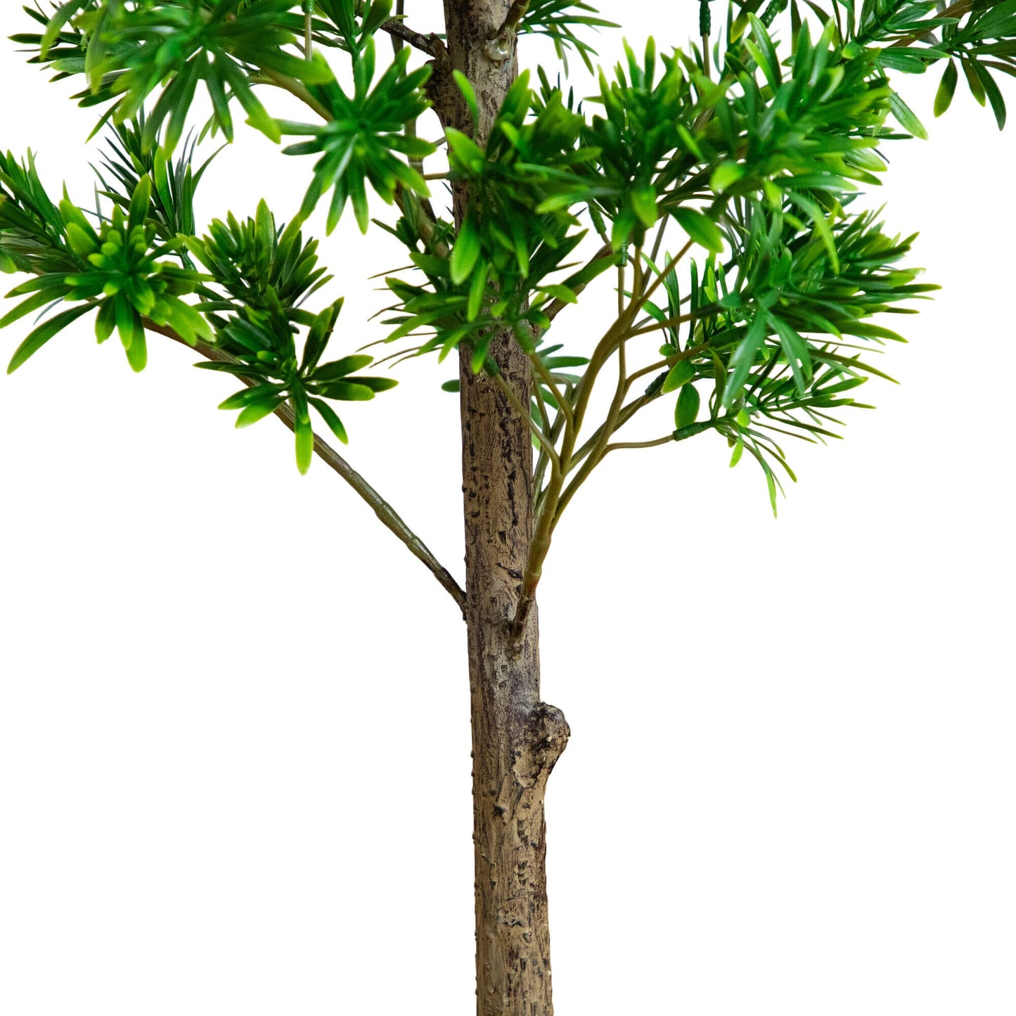 4' UV Podocarpus artificial tree Nearly Natural indoor/outdoor green foliage with textured trunk on Tampa Home & Garden Store