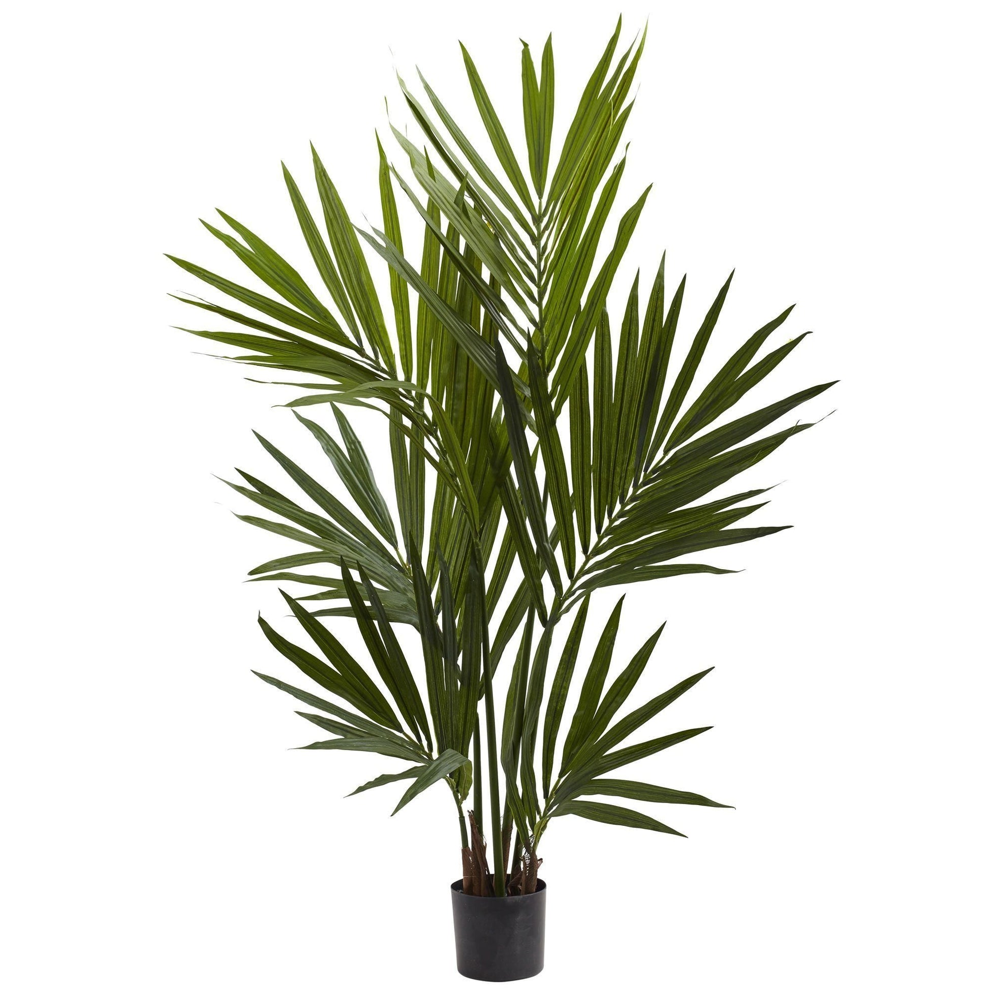 4' Kentia Palm Artificial Silk Tree Nearly Natural in a black pot on Tampa Home & Garden Store