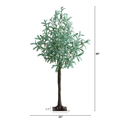4Ft Artificial Olive Tree and 240 Warm Led Lights