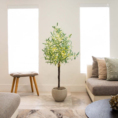 4Ft Artificial Olive Tree and 240 Warm Led Lights