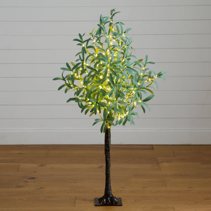 4Ft Artificial Olive Tree and 240 Warm Led Lights