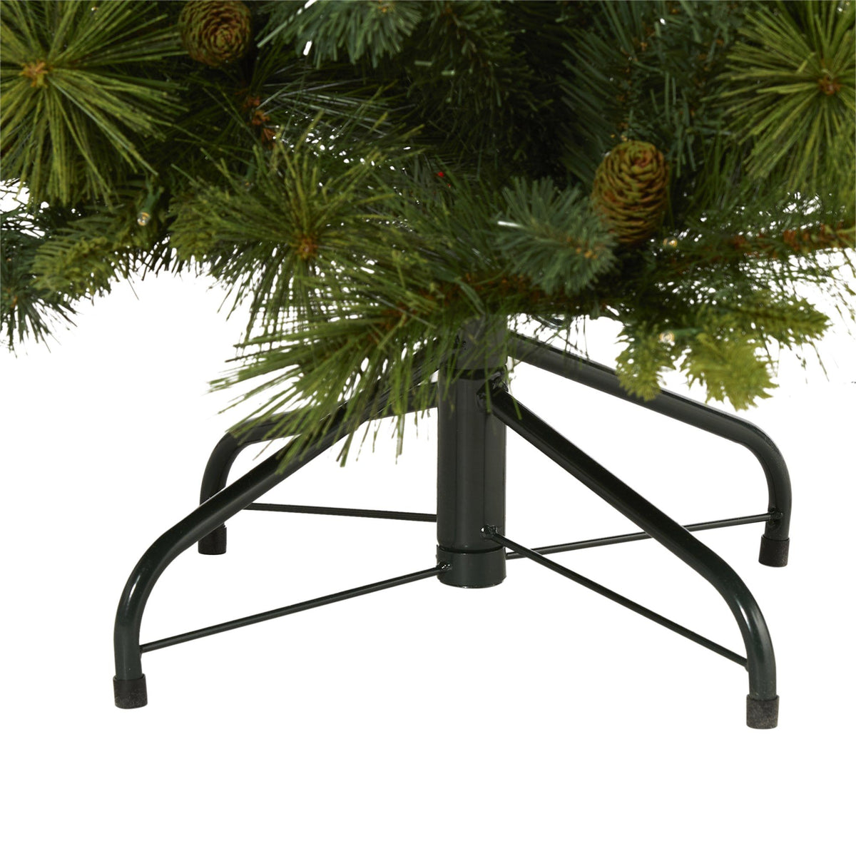 4 ft North Carolina pine artificial Christmas tree with pinecones and warm white LED lights on Tampa Home & Garden Store