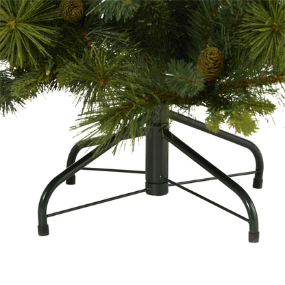 4 ft North Carolina pine artificial Christmas tree with pinecones and warm white LED lights on Tampa Home & Garden Store