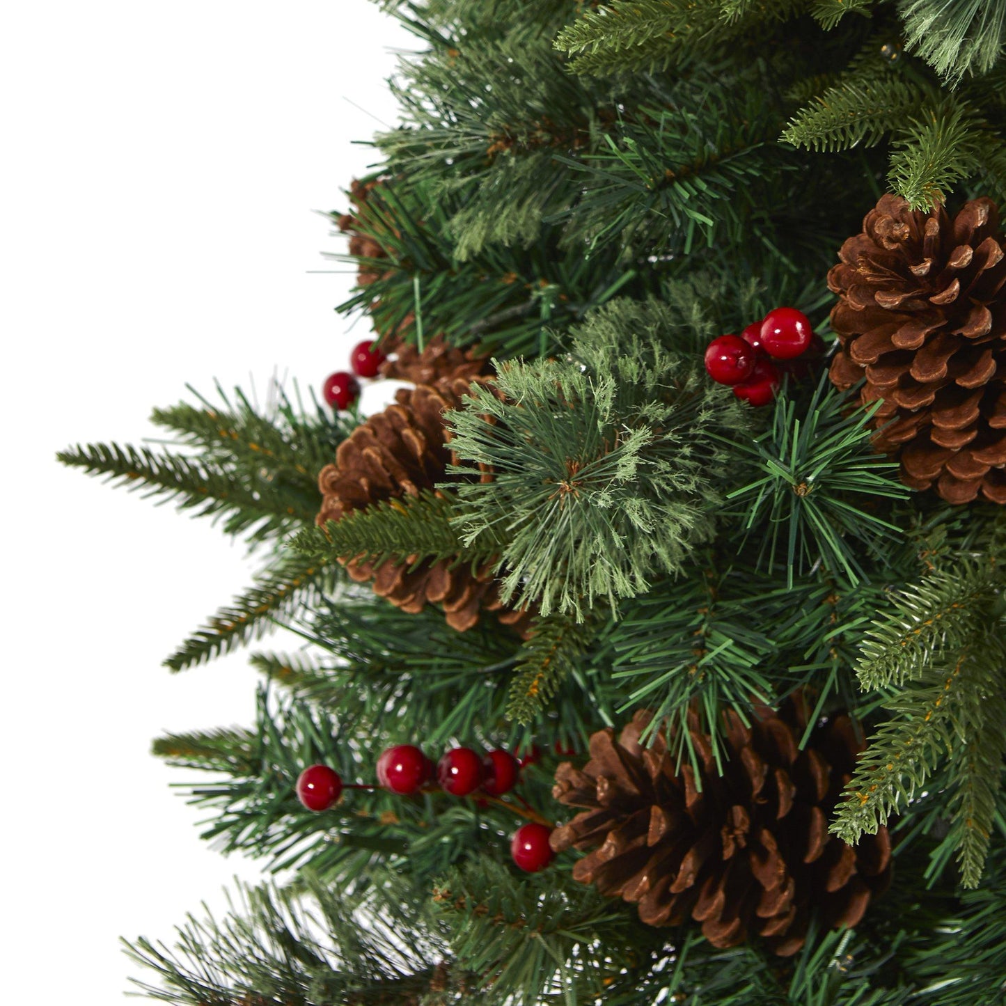 4 Ft Artificial Pine and Berries Christmas Tree