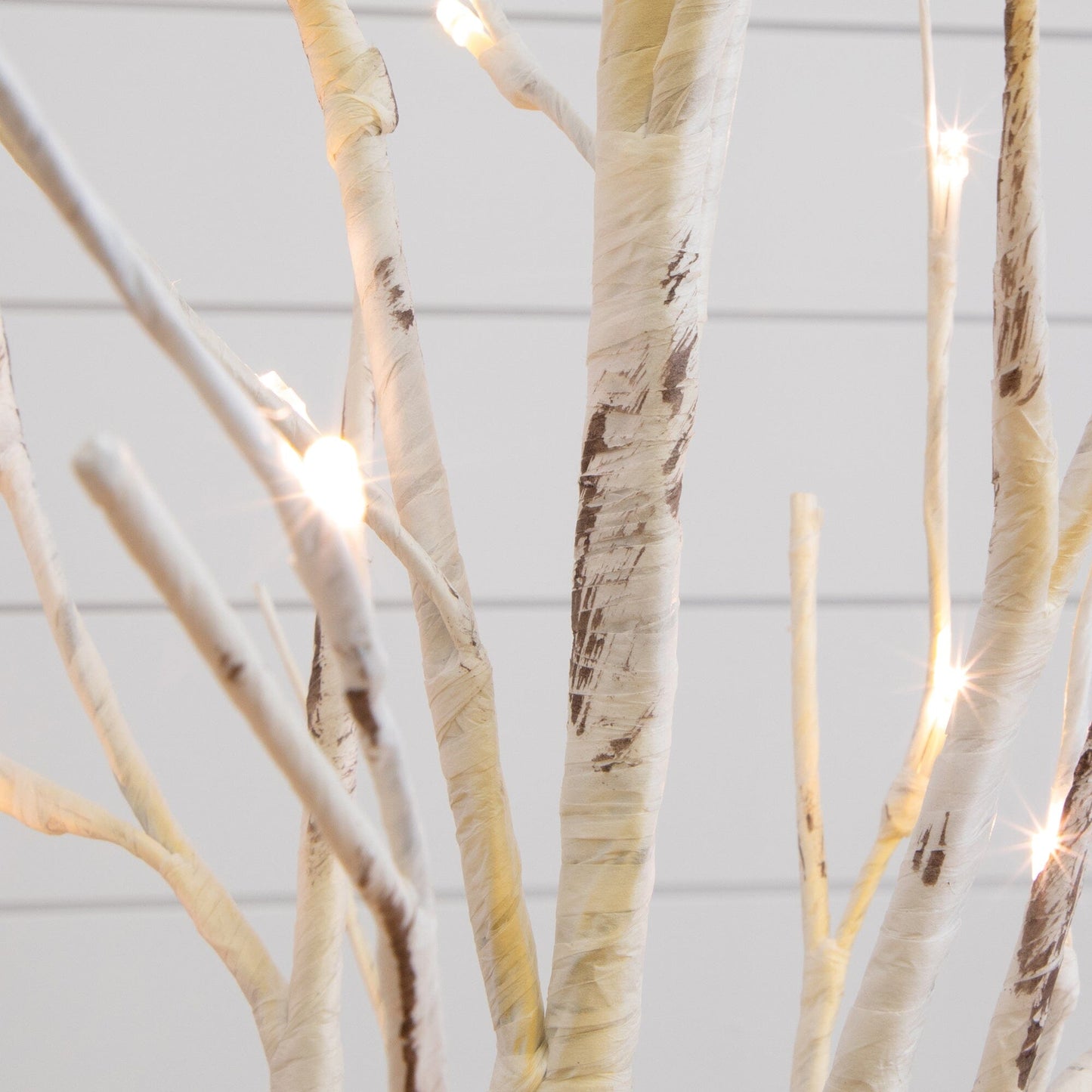 4 Ft Artificial Birch Tree with 50 Warm White