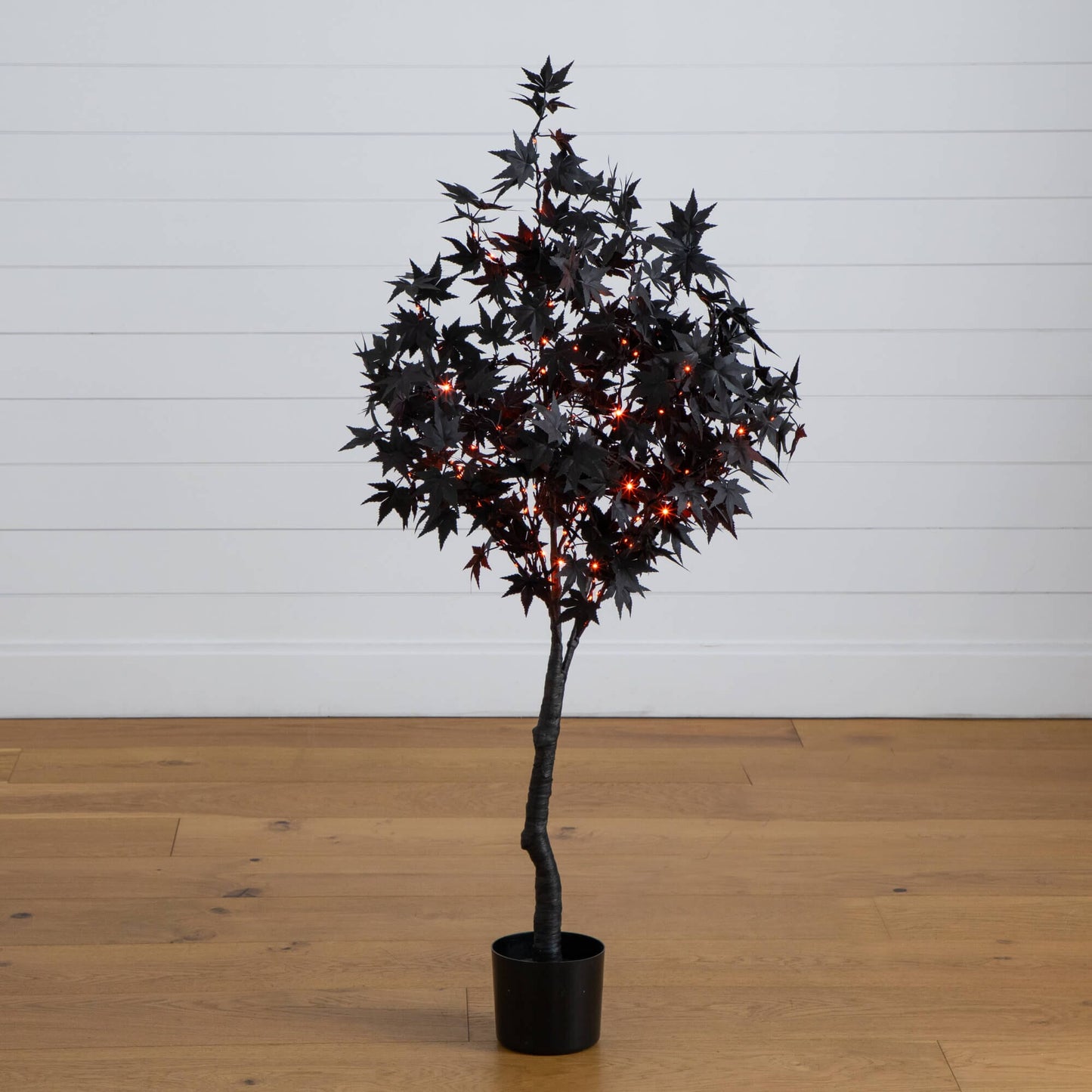 4 ft Nearly Natural pre-lit Halloween black maple tree with 180 orange & purple LEDs on Tampa Home & Garden Store