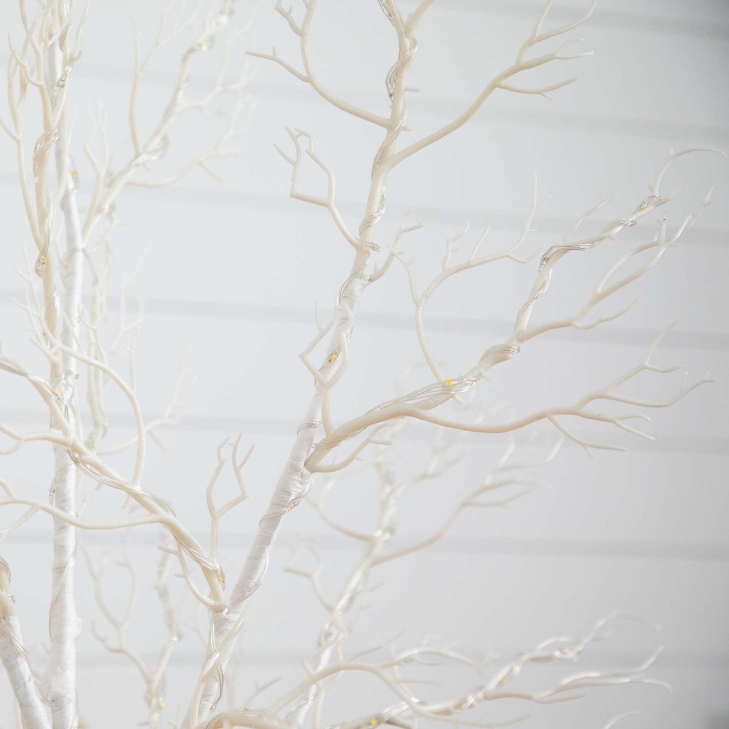 4ft Artificial White Twig Tree with Led Lights