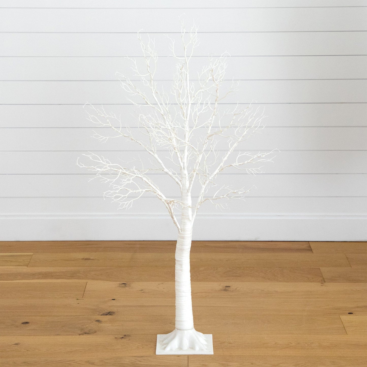 4ft Artificial White Twig Tree with Led Lights
