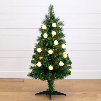 4ft Pre Lit Artificial Christmas Tree with Lights