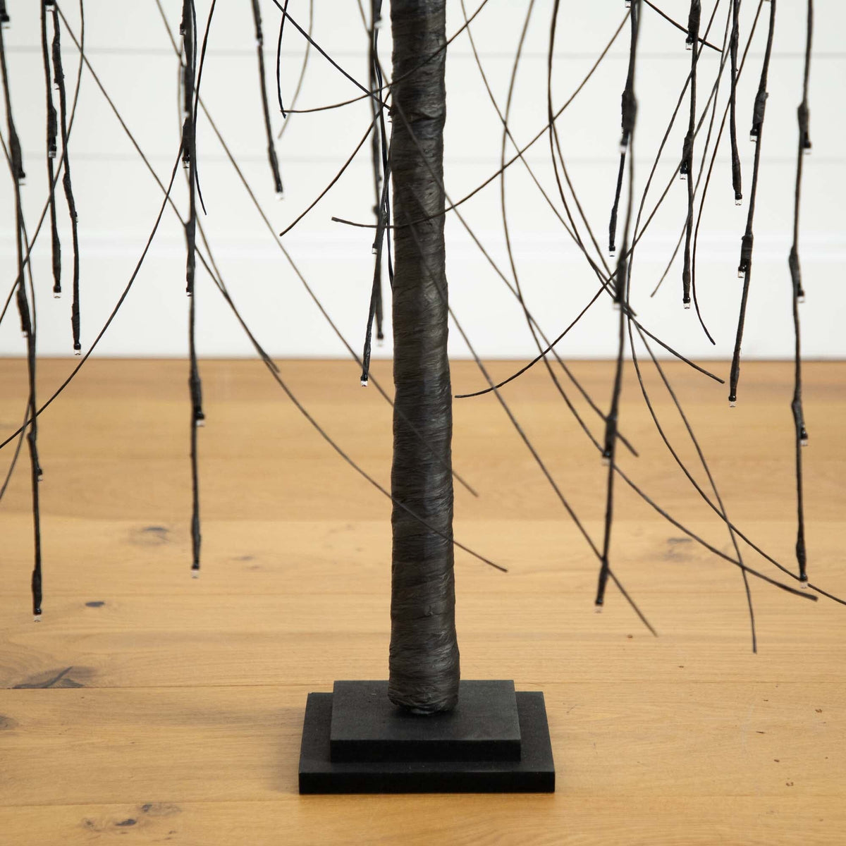 4 ft Black Willow Halloween Tree by Nearly Natural with 120 orange and purple LEDs on Tampa Home & Garden Store