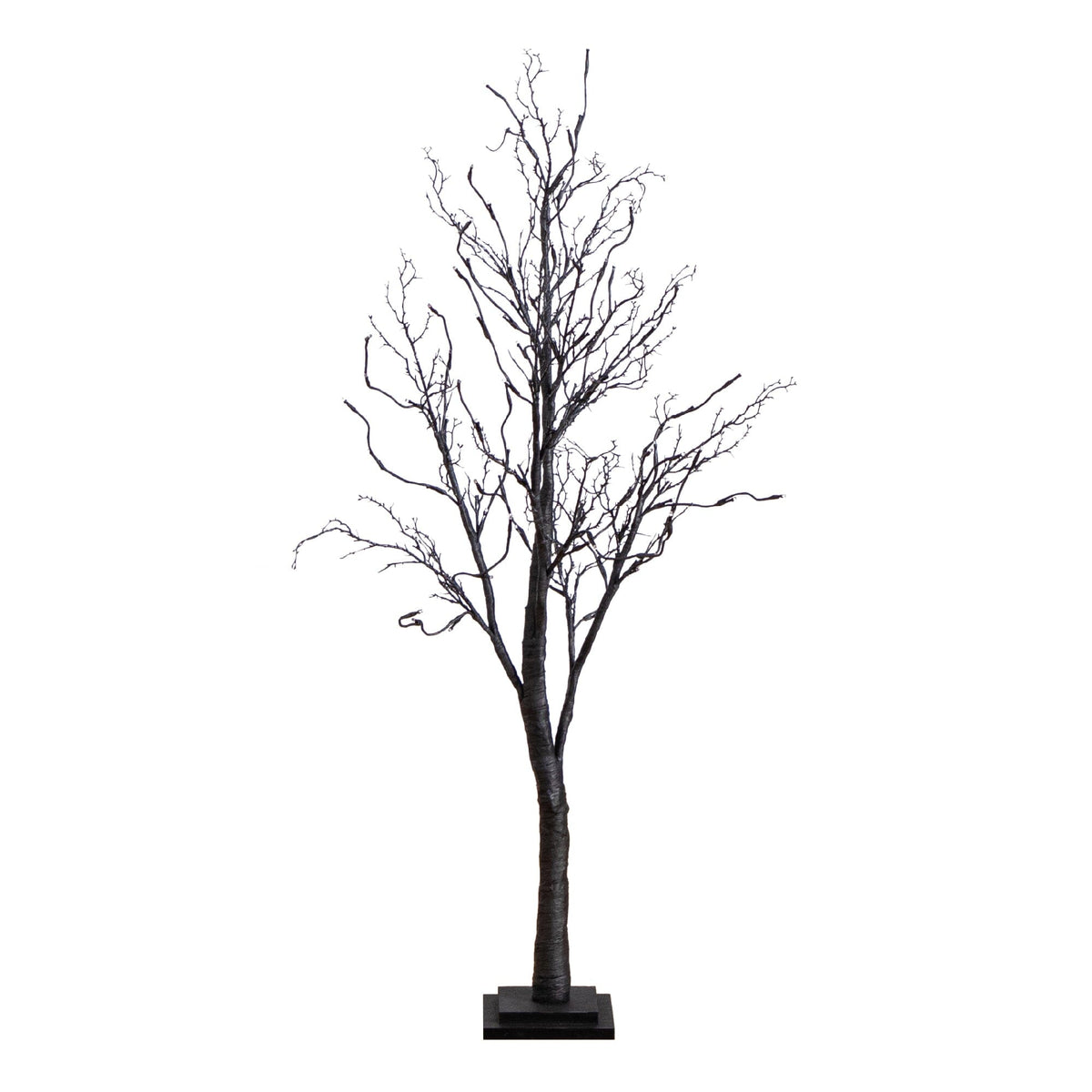 4 ft Nearly Natural Black Twig Halloween Tree pre-lit with 81 orange and purple LED lights on Tampa Home & Garden Store