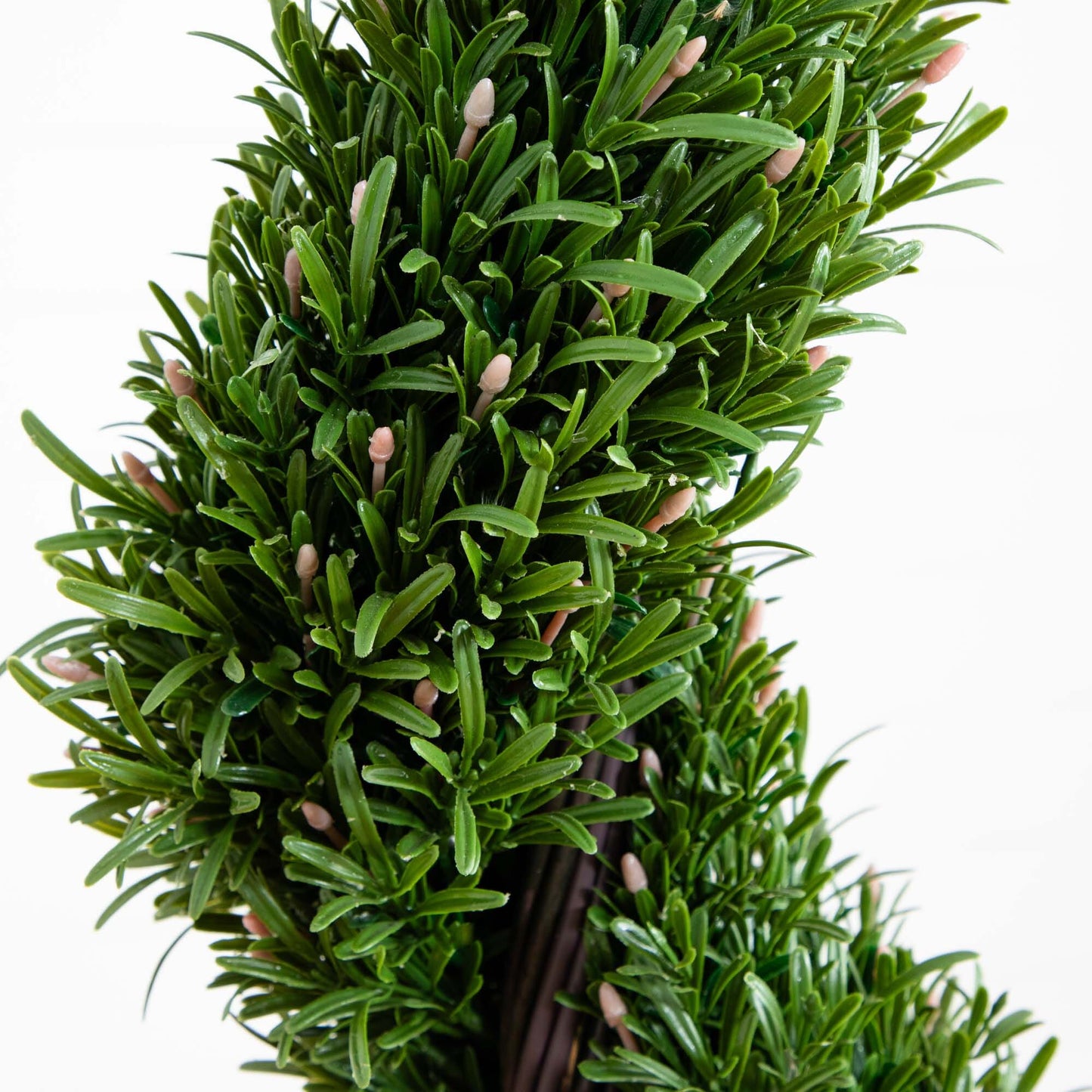 4 ft Rosemary Spiral Silk Tree by Nearly Natural, dense green artificial foliage on Tampa Home & Garden Store