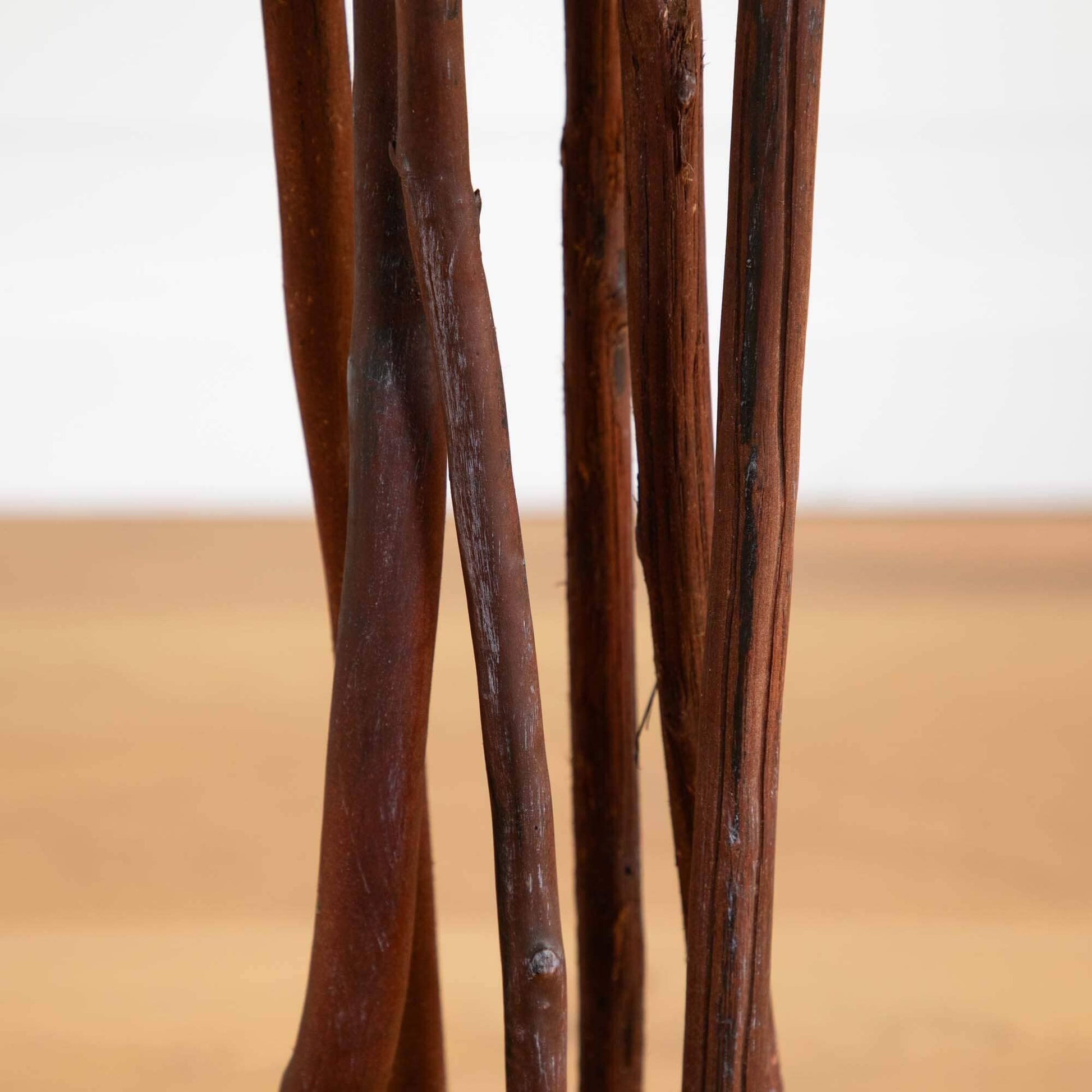 Nearly Natural 4' Ruscus Silk Tree stems with dark brown bark texture, multiple slim trunks on Tampa Home & Garden Store
