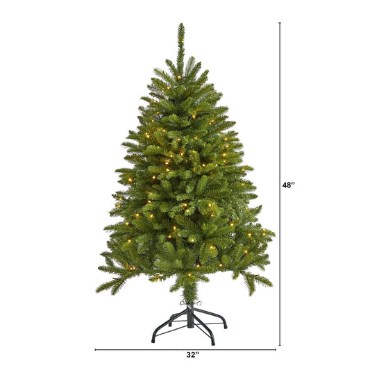 4 ft Sierra Spruce Natural Look Christmas tree by Nearly Natural with 150 clear LED lights on Tampa Home & Garden Store