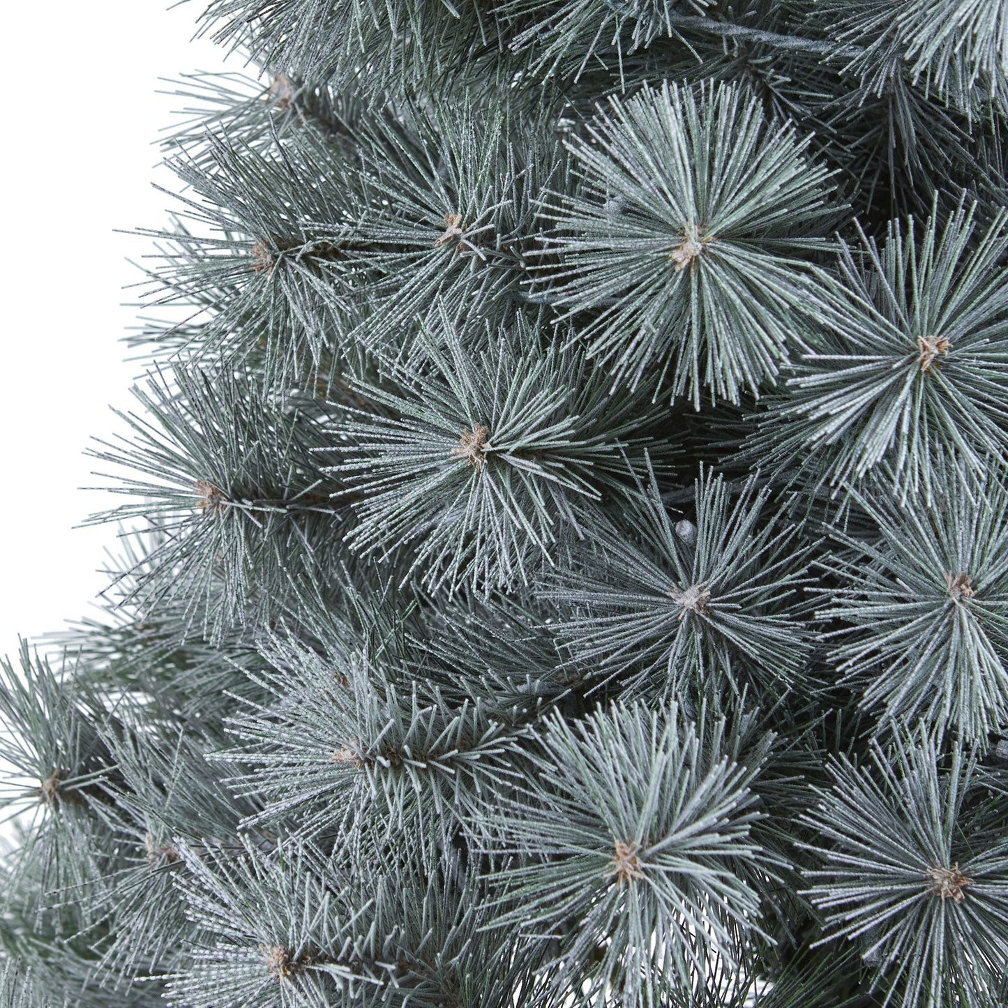 Nearly Natural 4' Snowy Mountain Pine artificial Christmas tree frosted needles on Tampa Home & Garden Store