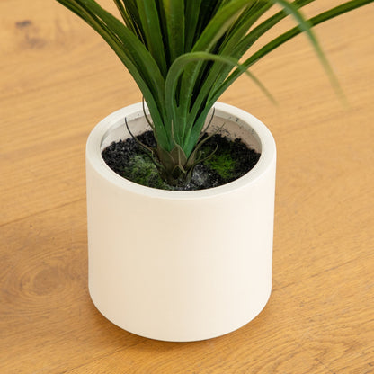 4-foot UV-resistant artificial grass plant in white planter, indoor/outdoor, Nearly Natural on Tampa Home & Garden Store