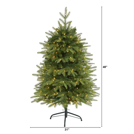 4 ft Vancouver Fir Christmas tree by Nearly Natural with 250 LEDs and 814 bendable branches on Tampa Home & Garden Store