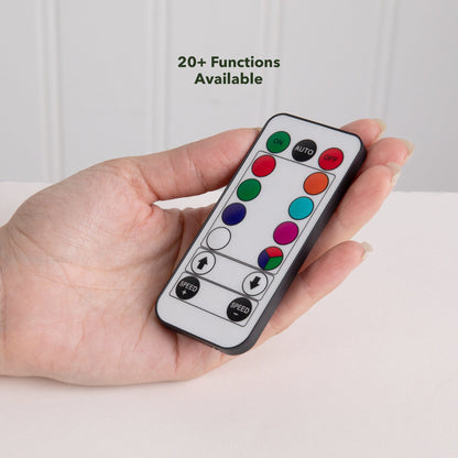 Remote control with color buttons for color-changing Christmas tree lights on Tampa Home & Garden Store