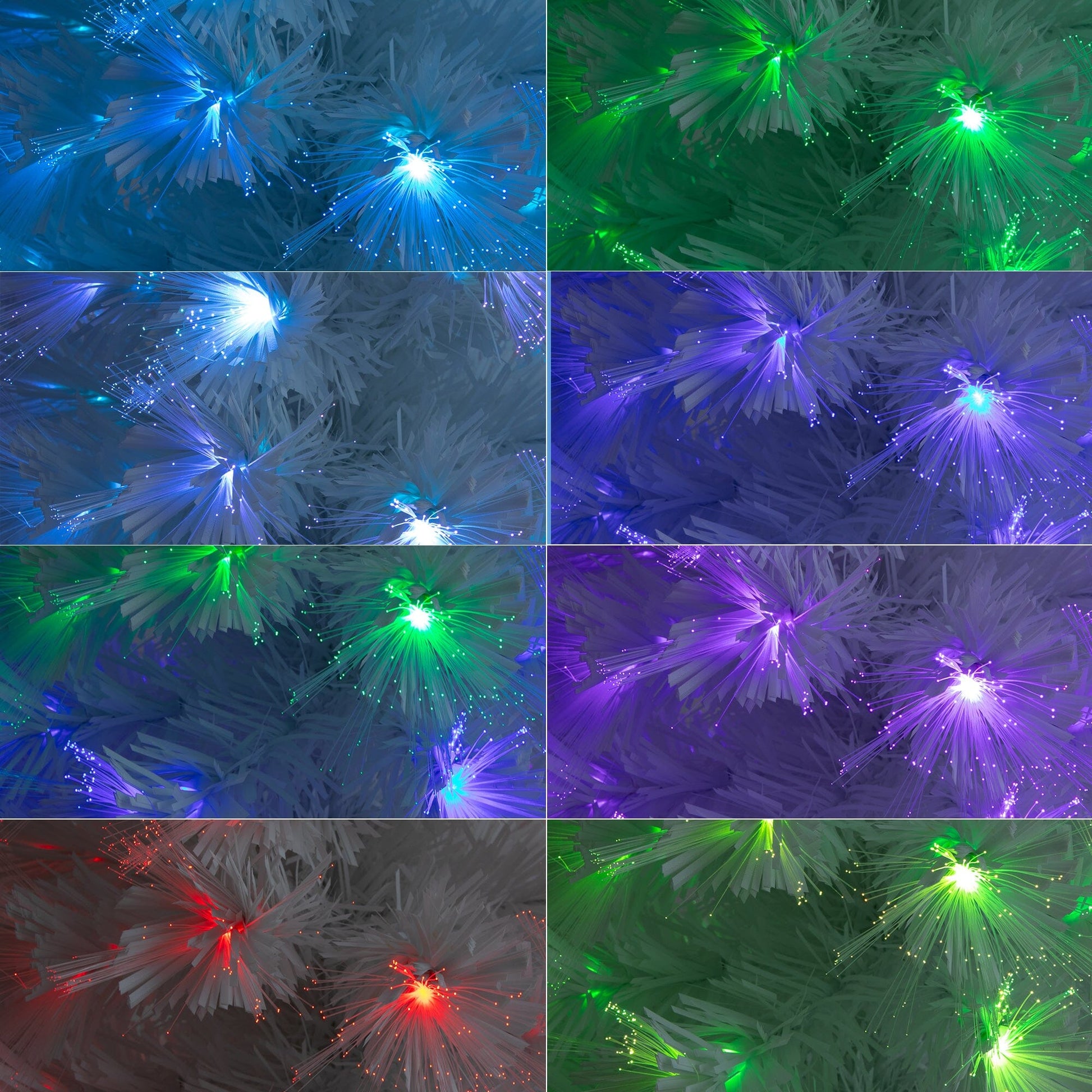 4ft White Pre-Lit Fiber Optic Christmas Tree with 120 LEDs and remote Nearly Natural on Tampa Home & Garden Store