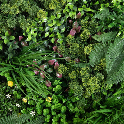 40 Inch Artificial Living Wall and Black Panel