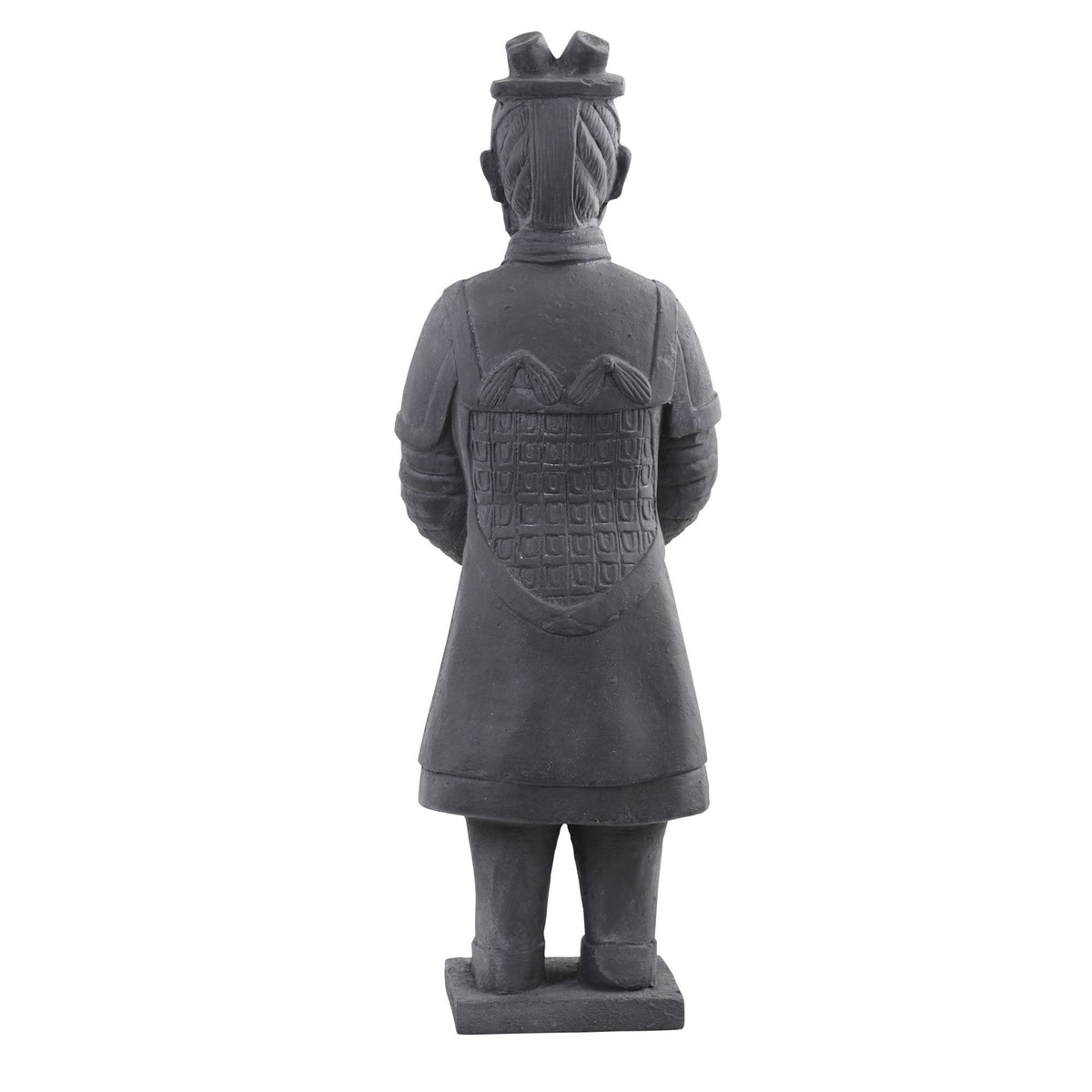 40in warrior statue garden sculpture in dark gray, indoor/outdoor accessory on Tampa Home & Garden Store