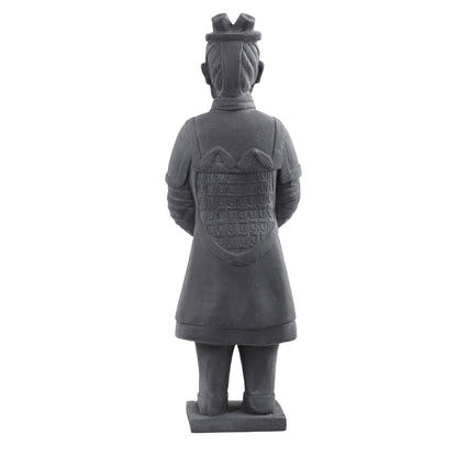 40in warrior statue garden sculpture in dark gray, indoor/outdoor accessory on Tampa Home & Garden Store