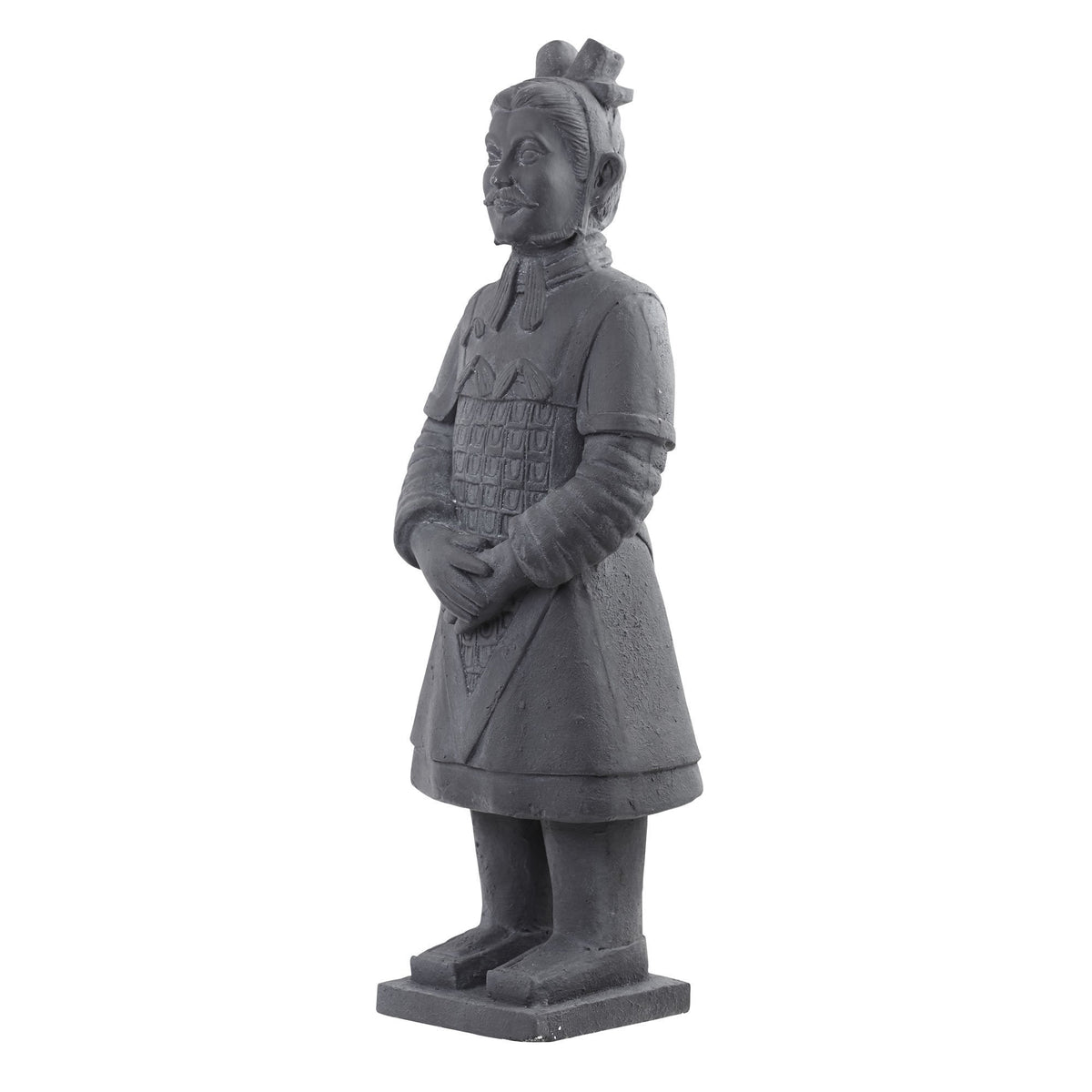 40-inch Warrior Statue gray resin garden sculpture by Nearly Natural for indoor/outdoor use on Tampa Home & Garden Store