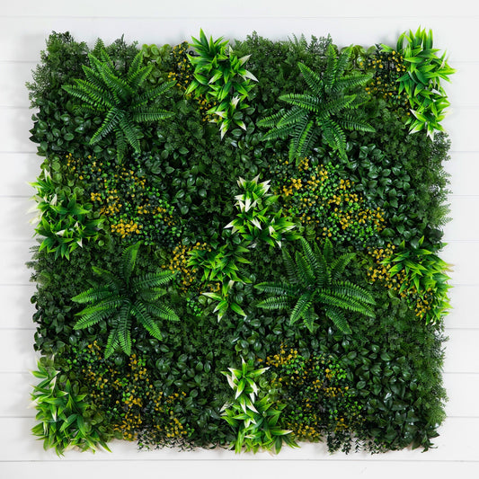 40x40 UV-resistant Hawaiian Islands artificial living wall panel indoor/outdoor Nearly Natural on Tampa Home & Garden Store