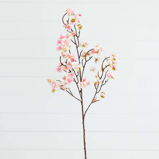 41" Artificial Cherry Blossom Flower Stems - Set of 3 - Tampa Home & Garden Store