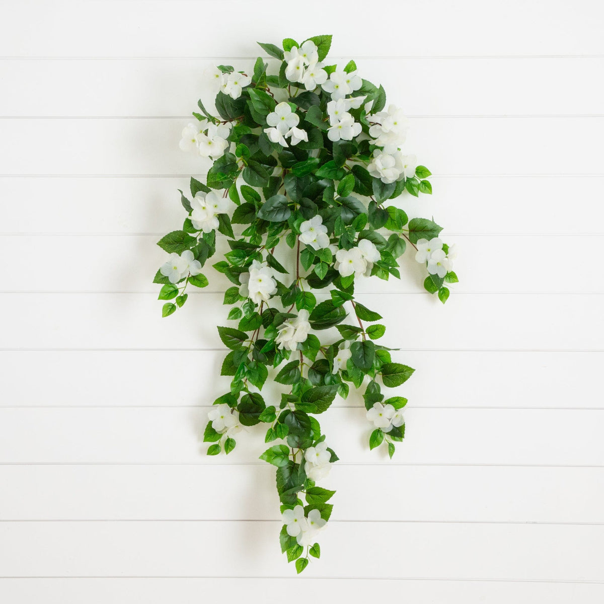 41-inch UV resistant artificial hydrangea hanging plant set of 2 by Nearly Natural indoor/outdoor on Tampa Home & Garden Store