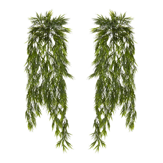 43” Mini Bamboo Hanging Bush (Set of 2) - Tampa Home & Garden Store