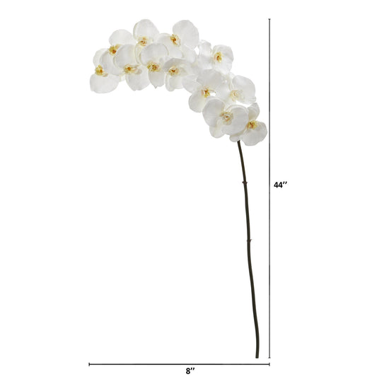 44” Phalaenopsis Orchid Artificial Flower (Set of 3) - Tampa Home & Garden Store
