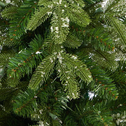 44 inch Snowed Grand Teton Fir artificial Christmas tree, 50 clear lights, 111 bendable branches on Tampa Home & Garden Store