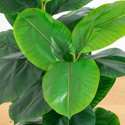 Nearly Natural 44in artificial rubber tree plant with glossy green leaves on Tampa Home & Garden Store