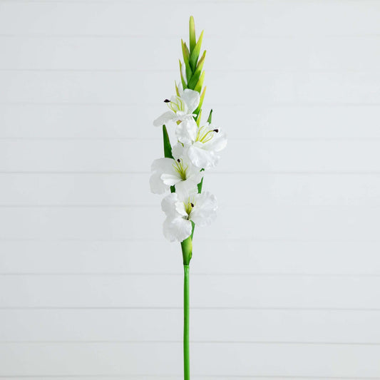 45" Artificial Gladiolus Flower Stems - Set of 3 - Tampa Home & Garden Store