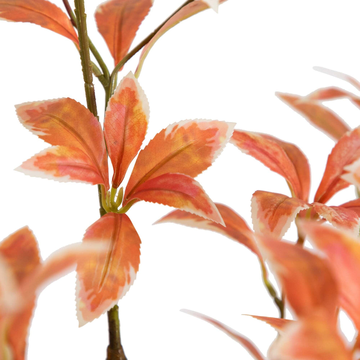 4.5' Autumn Pieris artificial fall tree orange-red leaves Nearly Natural on Tampa Home & Garden Store