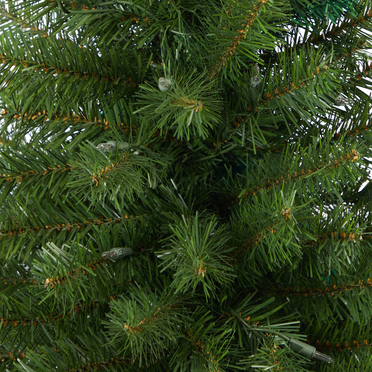 4.5 ft Virginia Fir Christmas Tree Nearly Natural with clear lights on green needles on Tampa Home & Garden Store