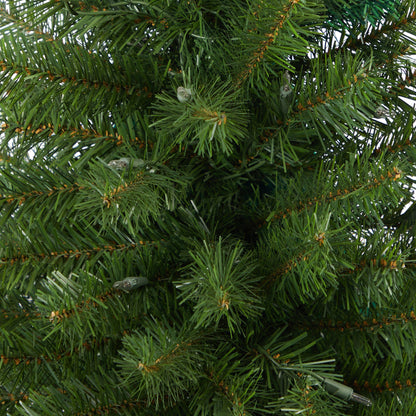4.5 ft Virginia Fir Christmas Tree Nearly Natural with clear lights on green needles on Tampa Home & Garden Store