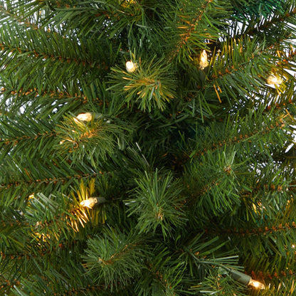 Nearly Natural 4.5' Virginia Fir Christmas Tree with clear lights and bendable branches on Tampa Home & Garden Store