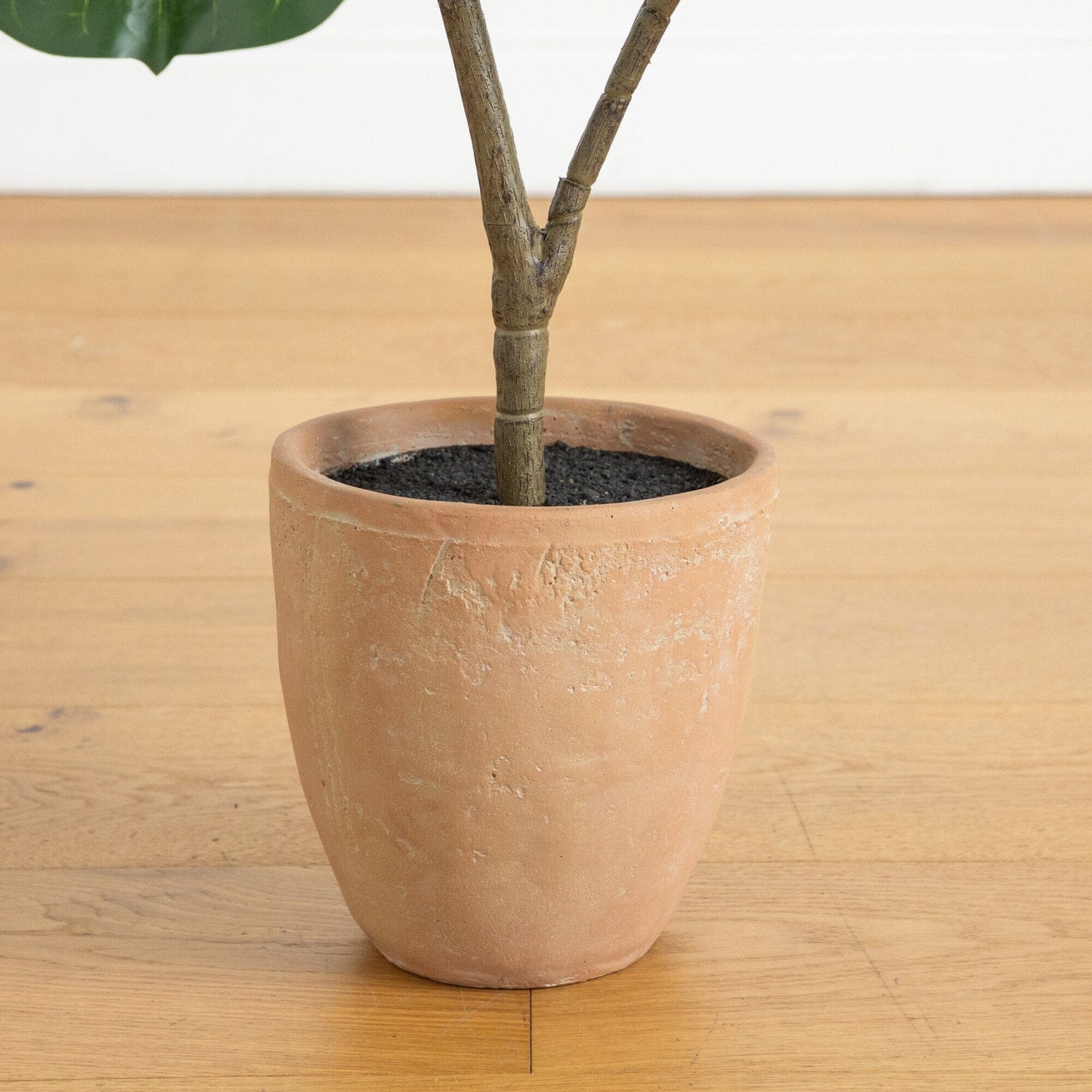 Fiddle Leaf Fig Tree in terracotta planter artificial 45-inch with giant leaves Nearly Natural on Tampa Home & Garden Store