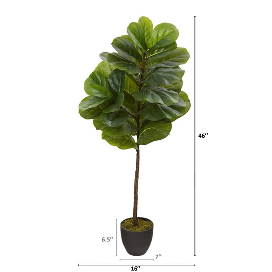 46” Fiddle Leaf Artificial Tree (Real Touch) - Tampa Home & Garden Store