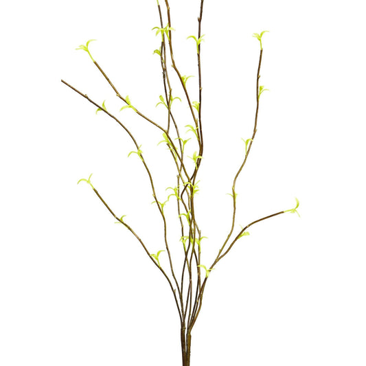 Willow artificial stems set 46 in, 6-pack, Nearly Natural with bright lime green new leaves on Tampa Home & Garden Store