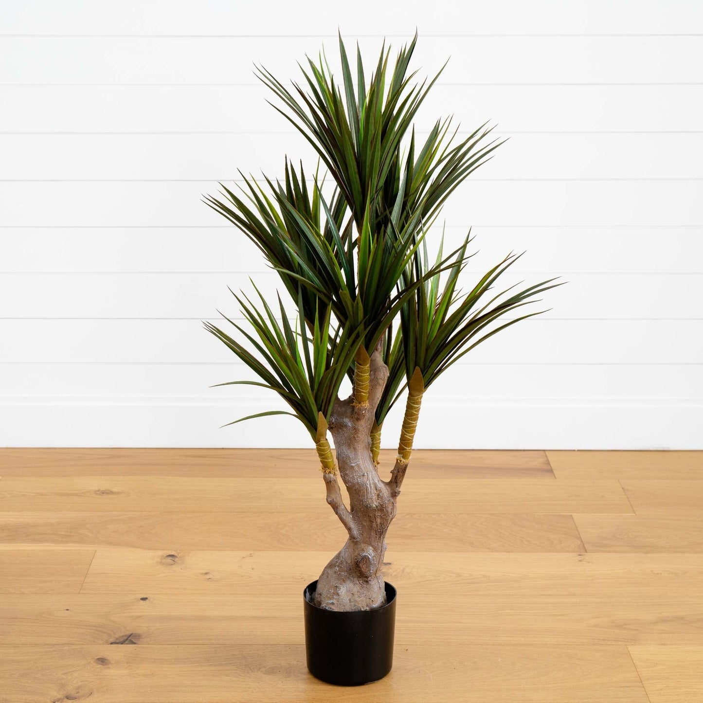 Árbol artificial de yuca de 117 cm resistente a los rayos UV (para interior y exterior)