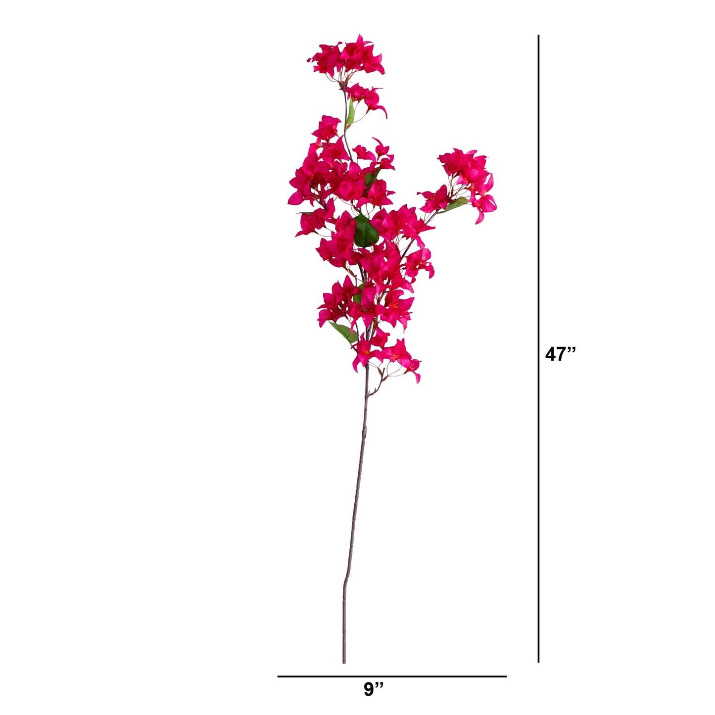 Ramas artificiales de buganvilla de 47" - Juego de 3