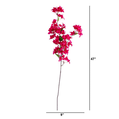 Ramas artificiales de buganvilla de 47" - Juego de 3