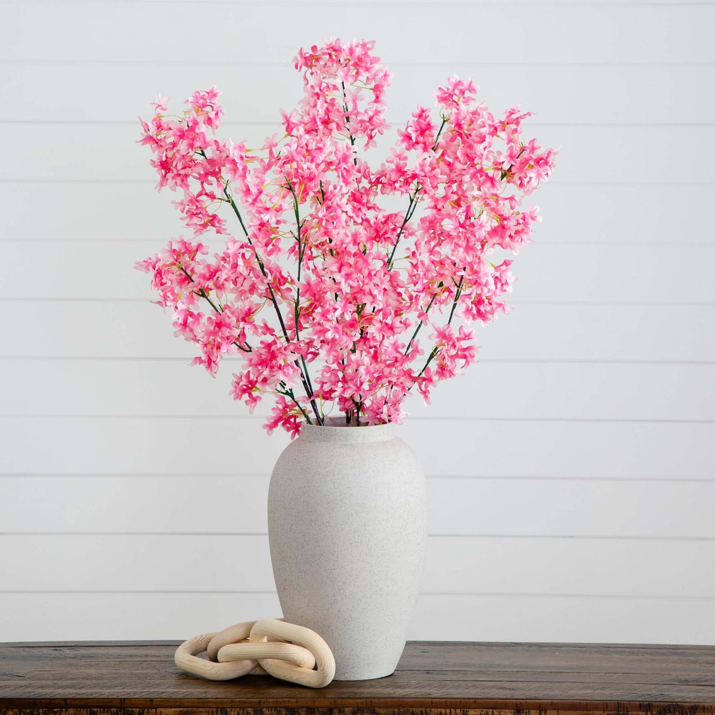 Flor de cerezo artificial de 47" - Juego de 3
