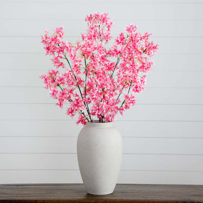 Flor de cerezo artificial de 47" - Juego de 3