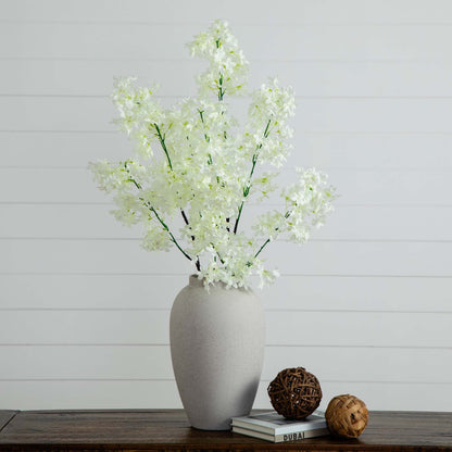Flor de cerezo artificial de 47" - Juego de 3