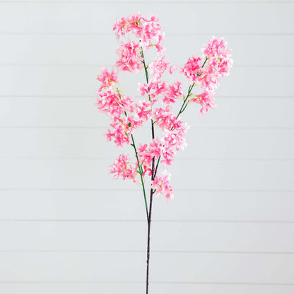 Flor de cerezo artificial de 47" - Juego de 3